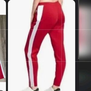 Women's Rose with White Piping Track Jogging SweatPants - JoyLab - Size XL